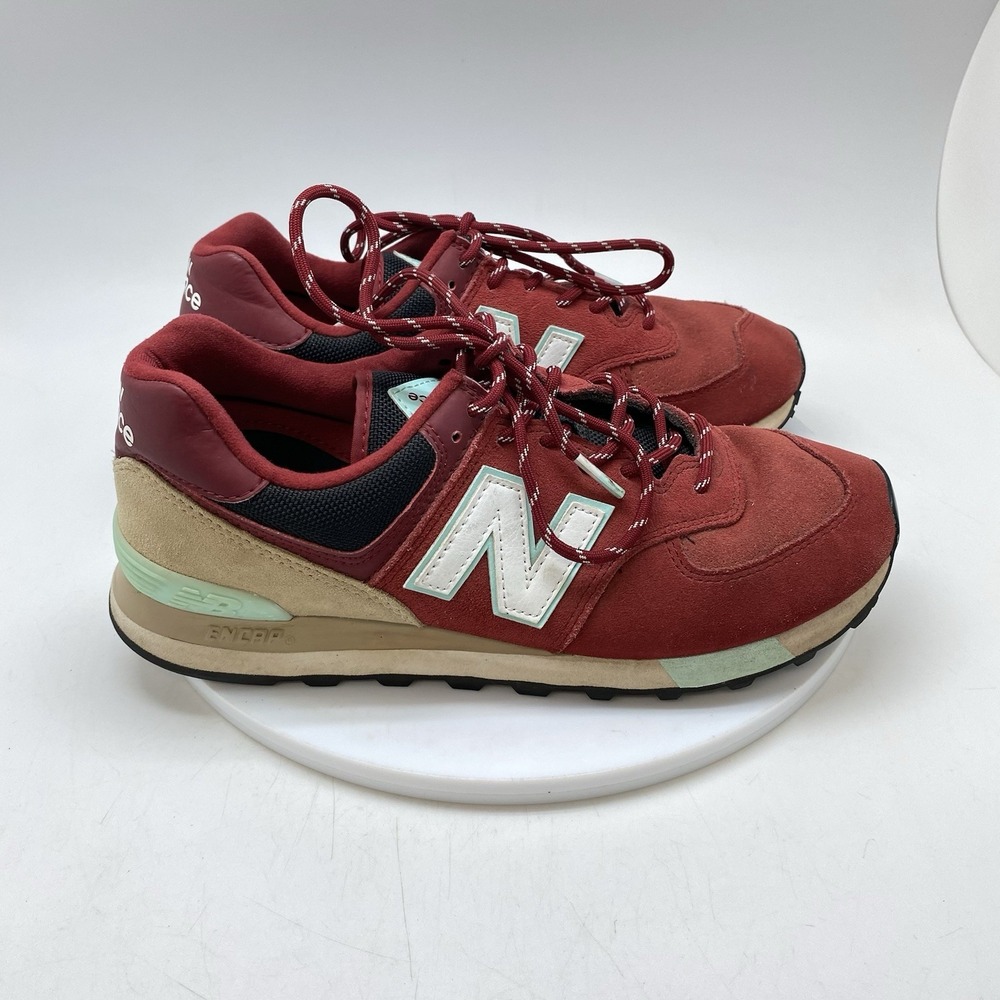 New Balance Sneakers Mens 7.5 D 574 ML574JHQ Red Athletic Casual Gym Shoes
